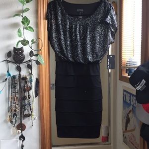 Black Sparkly Cocktail Dress